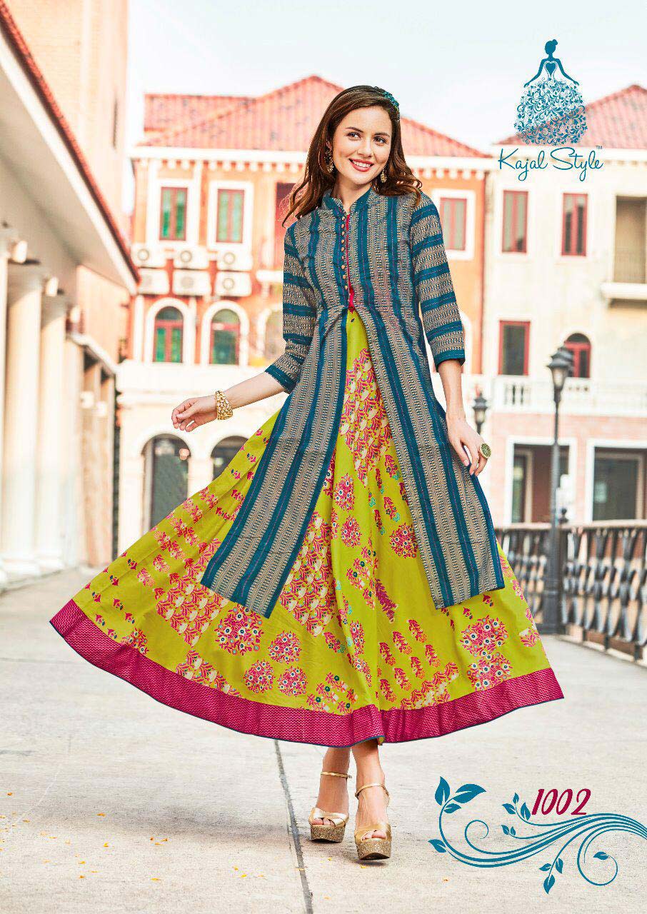 Fashion Vogue Vol-1 Kajal Style Cora Print Kurti Set Fashion Vogue Vol-1 Kajal Style Cora Print Kurti Set